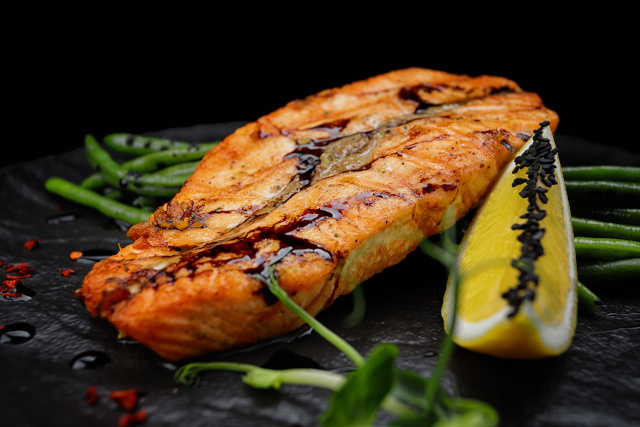 Lachs vom Grill